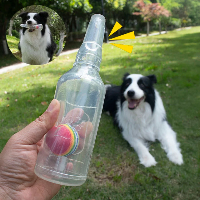 Squeaky Bottle Chew Toy